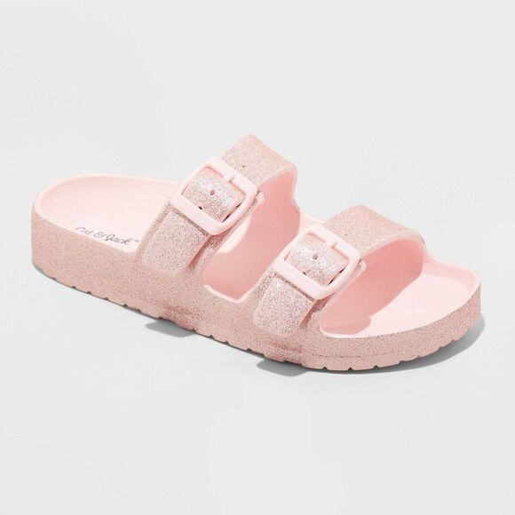 NWT Kids’ Cat & Jack Noa EVA Footbed Sandals | Pink | Multiple Sizes - Picture 1 of 1